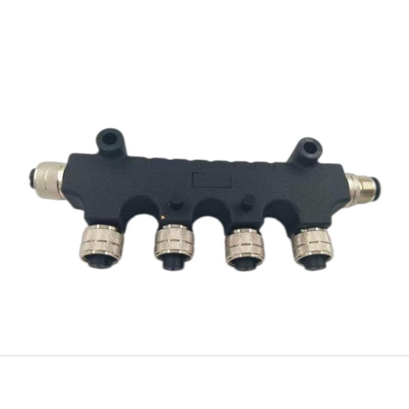 4 female to 2 male of M12 adapter connector