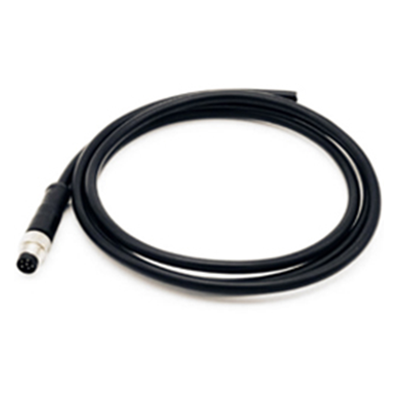 M8 Connector System Waterproof Straight Molding Cable A Coding 6 Pins Male Plug With 1M 24AWG Wire (2)